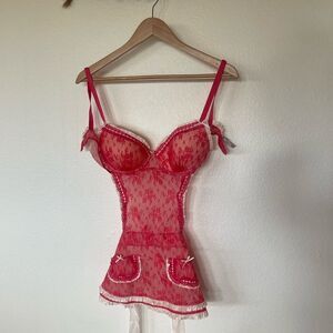 Red maid lingerie